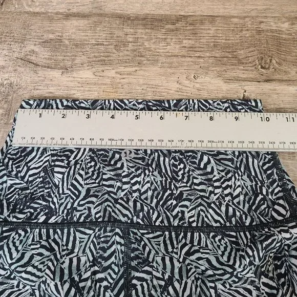 Lululemon Wunder Under Pant Hi-Rise Dazzle Nulux 50g Alpine White Black Size 4 - Picture 8 of 9